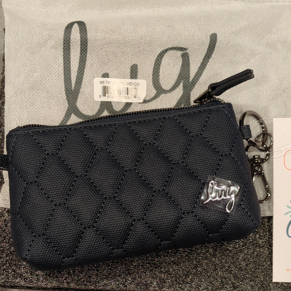 Lug Metro XL Matte Luxe VL ID Pouch - Indigo - NWT